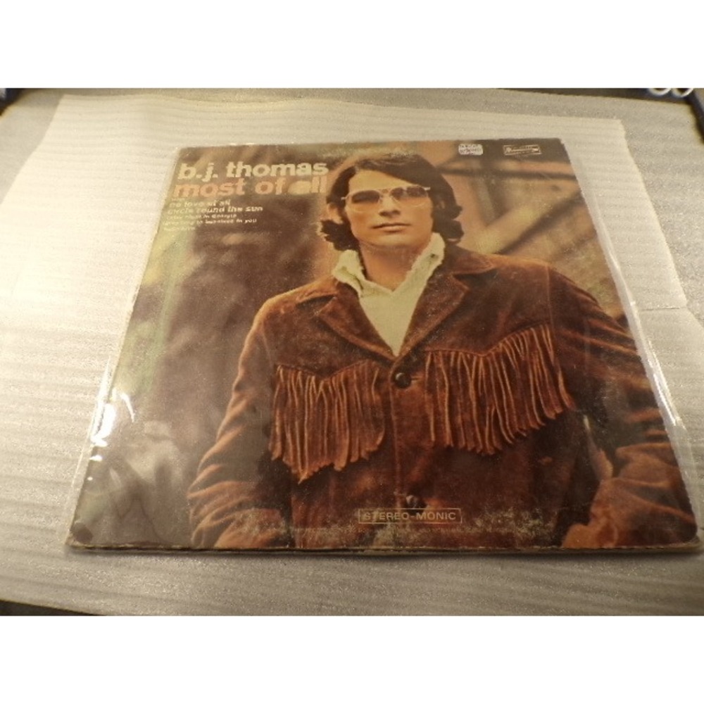B.J. Thomas Most of All Vinyl LP Scepter Records 1970 SPS 586 Pop Country Rock